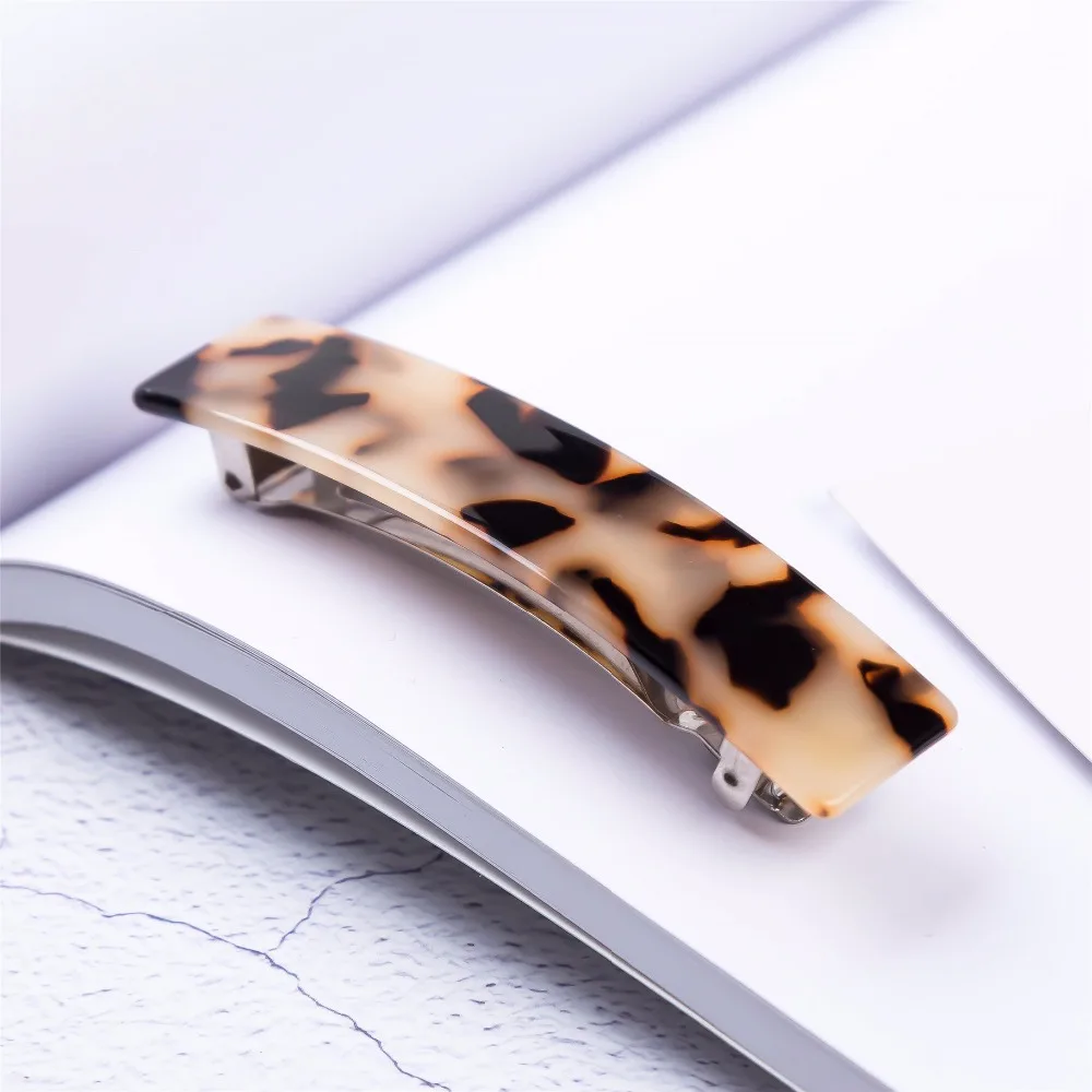 

Tortoise Shell Acetate Fashion Hair Clip Hairgrips Barrettes Headwear Hair Accessories for Women