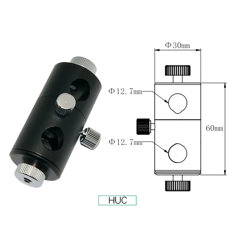 HUC/HUCX Универсальный соединяющий хомут 360 ° конверсионная поддержка зажим для стержня конвертер оптический экспериментальный стол вращающаяся стойка для удочки