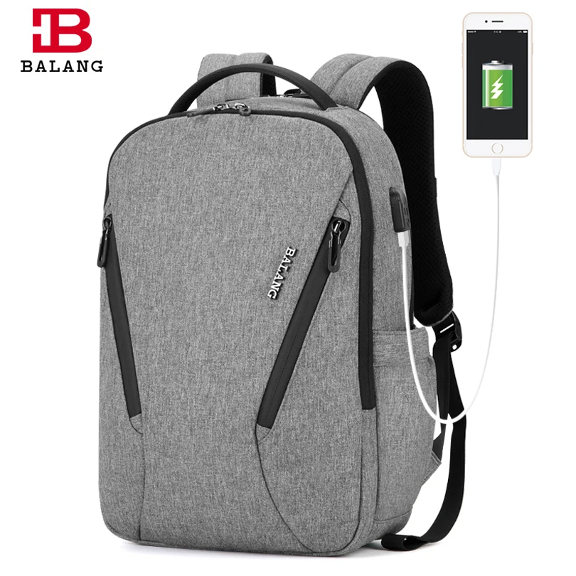 Бренд BALANG, новинка, рюкзак для ноутбука, многофункциональный, USB зарядка, мужской рюкзак для 15,6 дюймов, модный рюкзак, водонепроницаемый, mochila