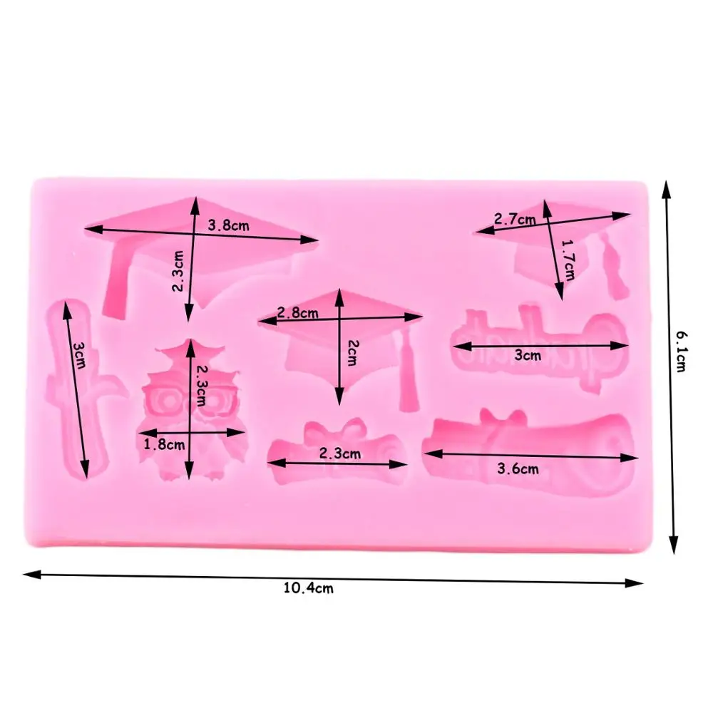 DIY выпускные силиконовые формы сова Кепка холостяка помадка форма DIY вечерние инструменты для украшения торта Форма для шоколада формы для мастики