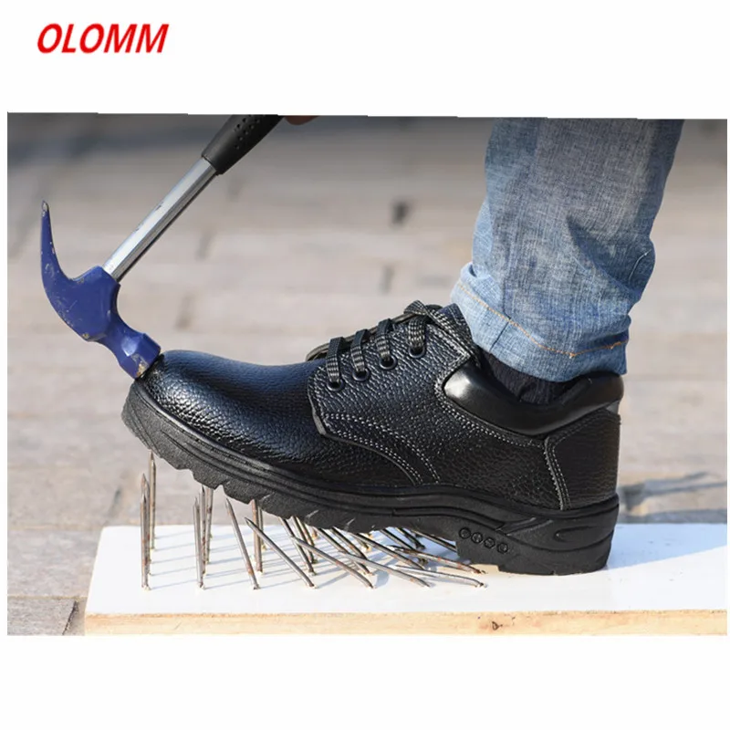 

Lightweight Breathable Men Safety Shoes Steel Toe Work Shoes For Men Anti-smashing Construction Sneaker toe light Safety Shoes