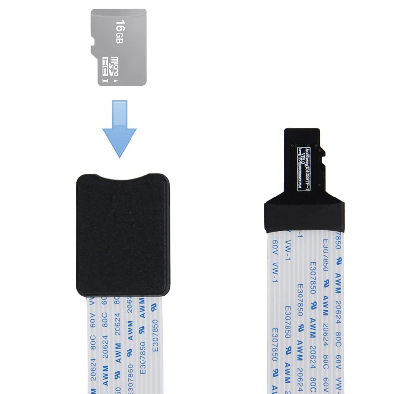 

48/60cm TF Male To Micro SD Card Female Flexible Extension Adapter Cable Extender reader For Car GPS Phone Digital Camera