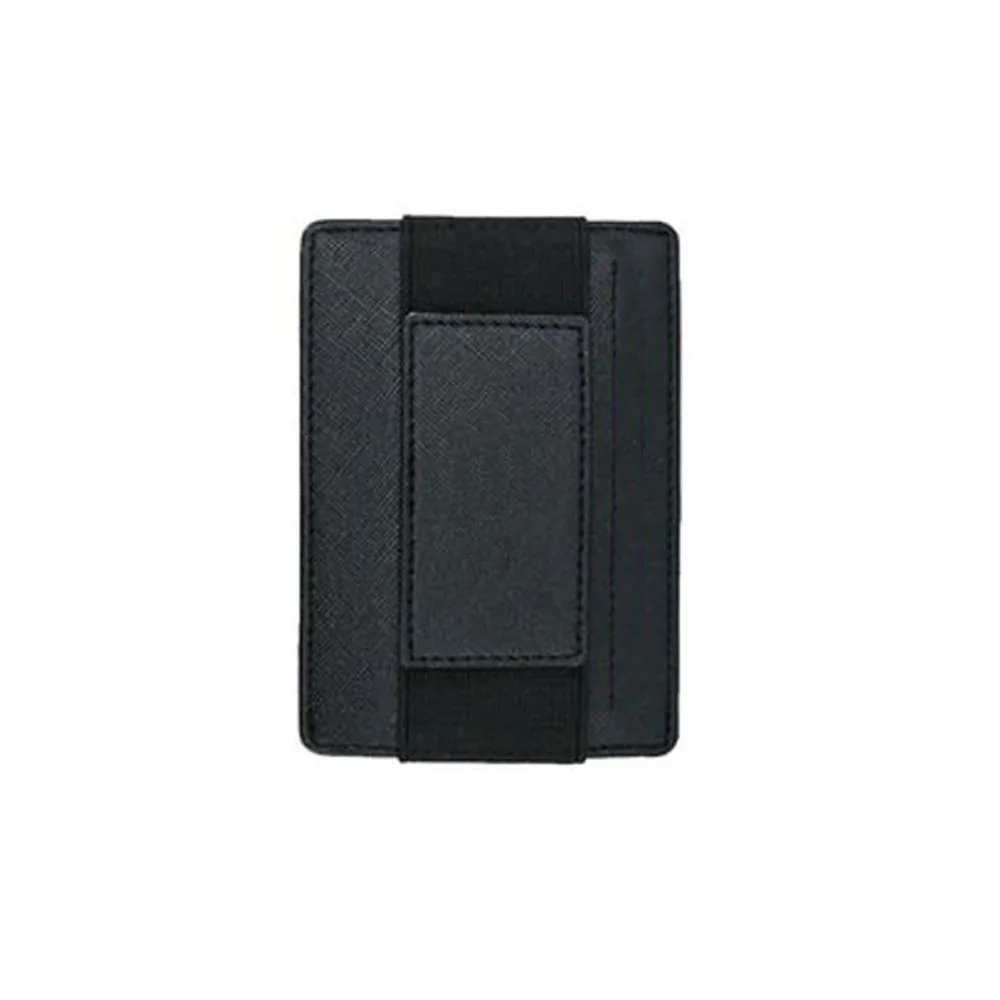 Новинка, распродажа, однотонный тонкий кошелек, функциональный Карманный Кошелек, минималистичный, безопасный, тонкий, для кредитных карт# YL - Цвет: Черный