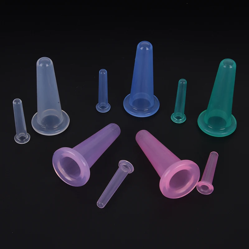 2Pcs/set Body Anti Cellulite Silicone Vacuum Massage Neck Face Back Massager Health Care Cup |