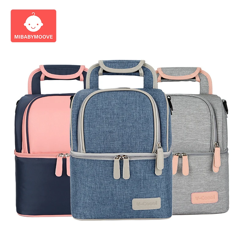  Mummy Maternity Diaper Bag Multi-function Baby Feeding Bottle Bags Double-deck Outdoor Travel Backp