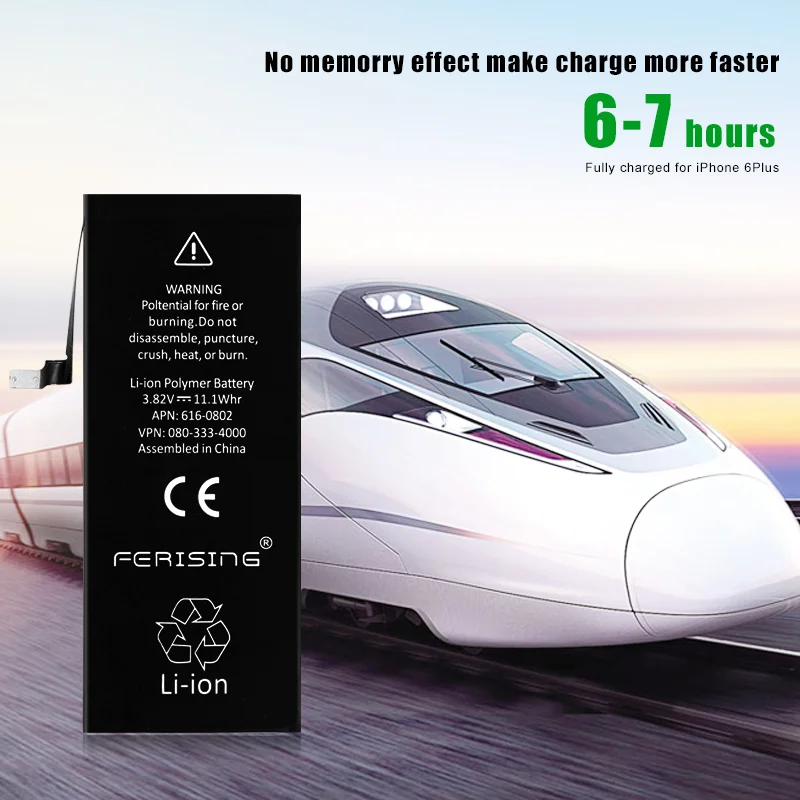 2020 новый 100% Оригинальный FERISING телефон батарея для iPhone 6 Plus 2915mAh ремонтные