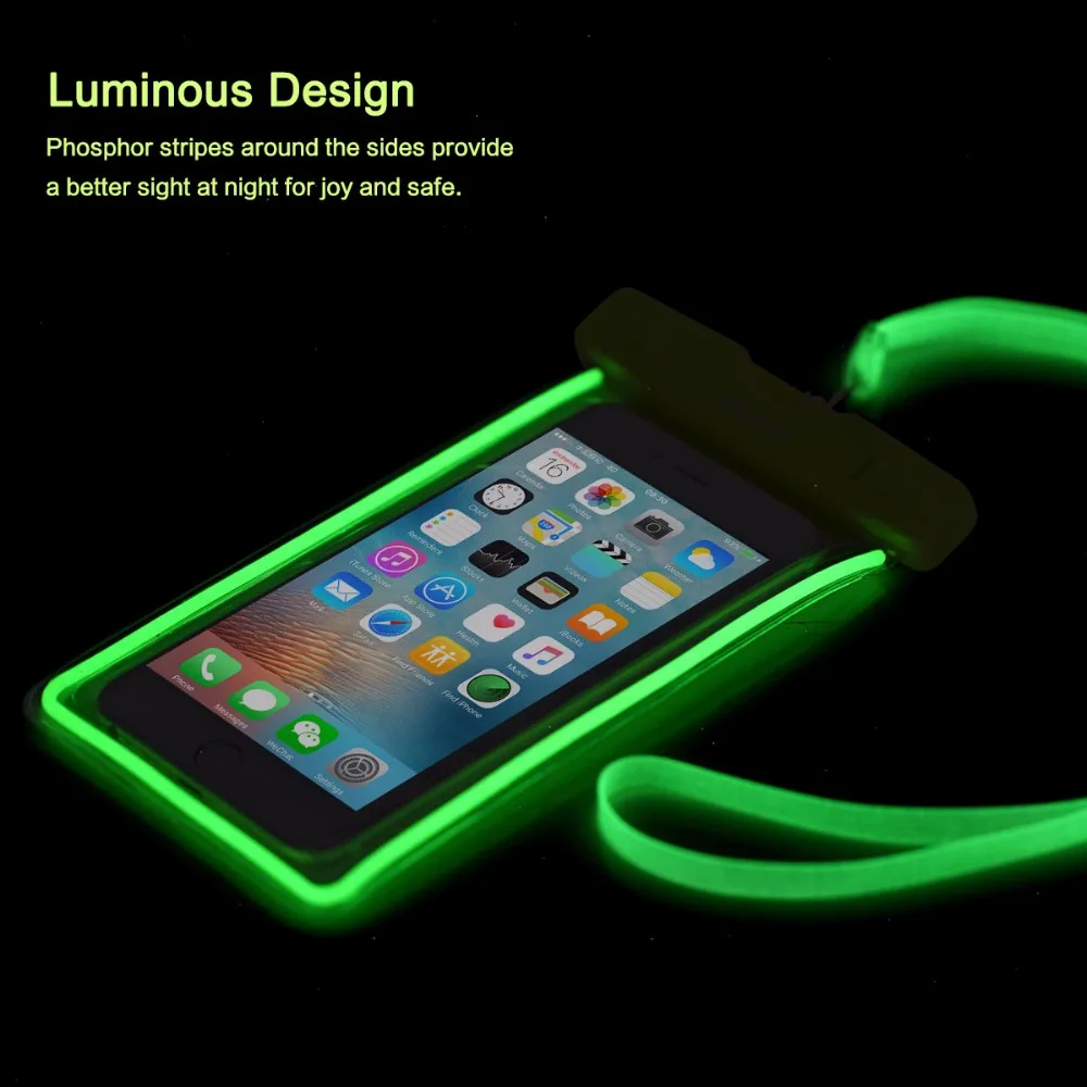 imágenes para ROCA luminosa del teléfono móvil bolsa impermeable para iphone 7 plus 7 s8 6 pulgadas o más pequeño teléfono bolsa de alta calidad libre gratis imágenes para ROCA luminosa del teléfono móvil bolsa impermeable para iphone 7 plus 7 s8 6 pulgadas o más pequeño teléfono bolsa de alta calidad libre gratis