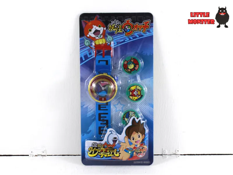 Новинка аниме Yokai Watch DX Йо-Кай детские наручные часы игрушка с 3 медалями Косплей - Цвет: Черный