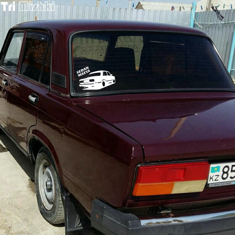 Tri Mishki HZX006 12.7*20см sedan mafia for vaz lada седан мафия на ваз 2107 лада наклейки на авто наклейка на авто декаль винил наклейка светоотражающая