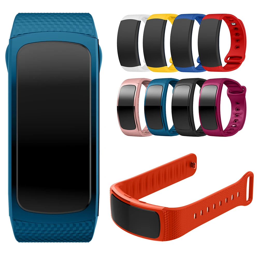 Сменный Браслет для samsung gear Fit 2 роскошный силиконовый ремешок для samsung Fit2 smart Смарт-часы анти-потерянный ремешок 88 мм