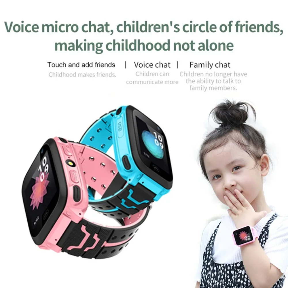 Smart Watch Bluetooth DS38 Children Smart Watch Kid Tracker Touch Screen SIM SOS Call Photo Watch For IOS Android USB Cable