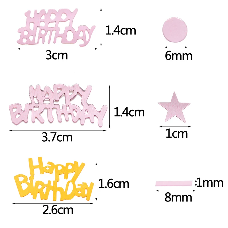 15 г/пакет письмо с днем рождения конфетти розовое золото конфетти с звездным диском для украшения для стола на день рождения сверкающие конфетти декорация 7z
