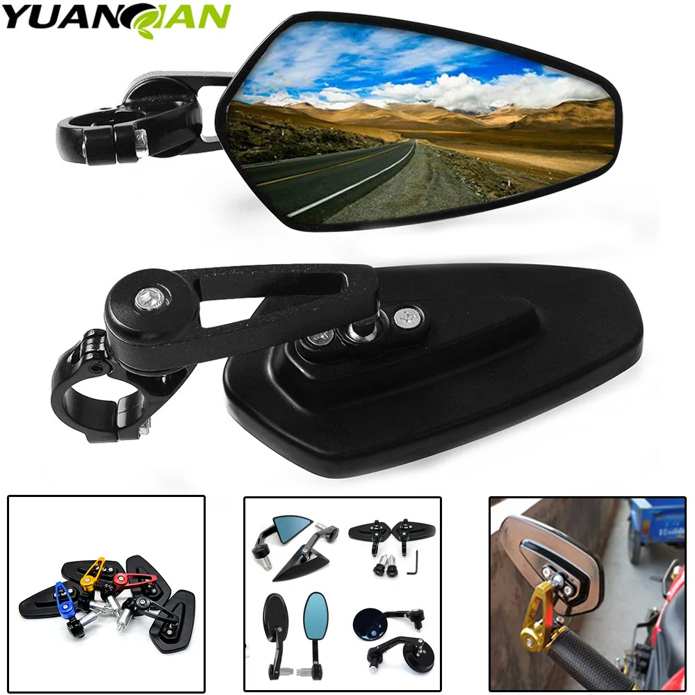 

7/8" 22mm CNC Aluminum Motorcycle Rear View Side Mirror Cafe Racer Handle Handlebar Bar End For honda PCX 125/150 PCX125/150