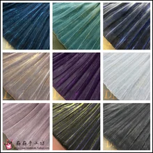 קפלים בד משי כוכב חדש שיפוע, בהיר, 100% קפלים רשת בד תוספות לילה שמלת קרפ F(China)