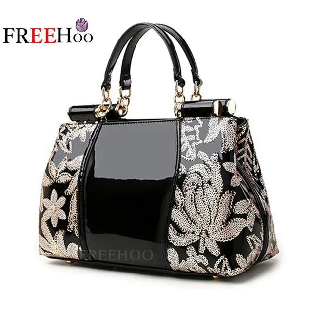 New Style Bags For Women 2018 In Europe Sequined Chains Luxury New Style Bags For Women 2018 In Europe Sequined Chains Luxury Patent Pu Leather Brand Handbags