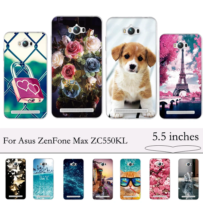 Чехол-накладка Capas для Asus ZenFone Max ZC550KL мягкий силиконовый чехол из ТПУ 5 дюйма |