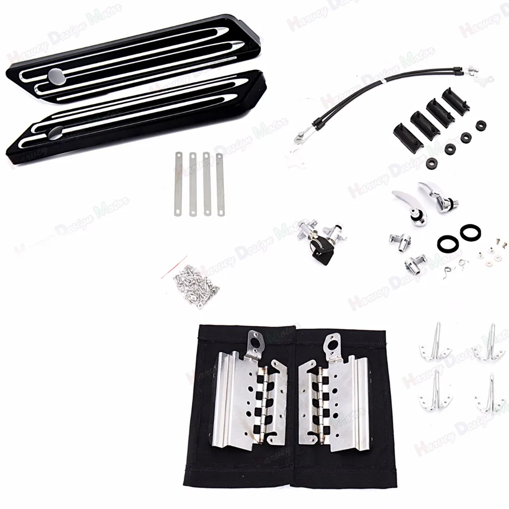 

Shallow Cut Cover&Saddlebag Latch Hardware For Harley Touring Street Glide Road King FLH/T FLHR FLTRX 2014-2018