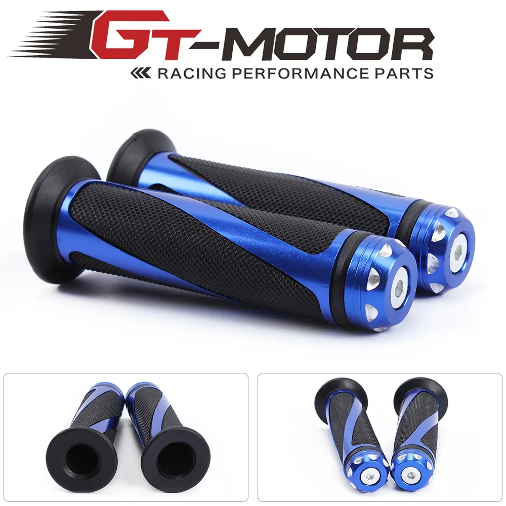 

GT Motor -free shipping 22mm CNC aluminum Material Universal Motorcycle Handle bar / Handlebar Grips Fiber