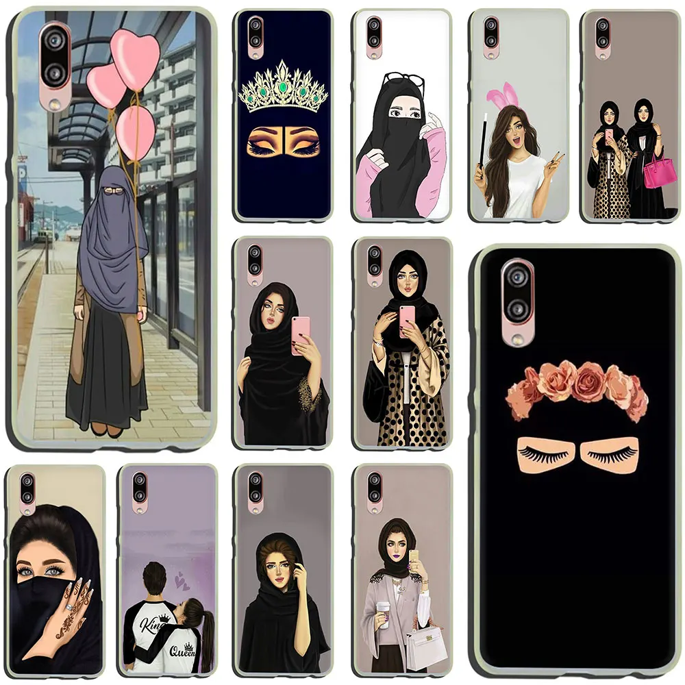

Muslim Islamic Eyes Arabic Hijab Girl Hard Phone Case for Huawei P30 P10 Plus P20 Lite Mini 2016 2017 Pro P smart 2019