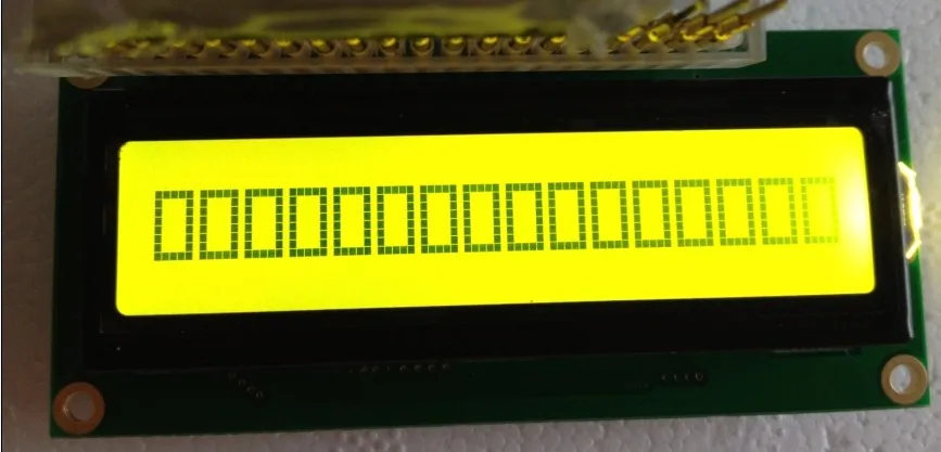 

1pcs 16x1 1601 lcd display module 16*1 character lcd Yellow green and blue 5V 80*36mm hd44780