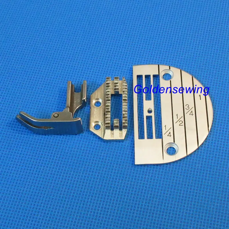 Heavy Duty Needle Plate, Feed Dog, Presser Foot Set for Singer 31-15 and other Single Needle Sewing Machine