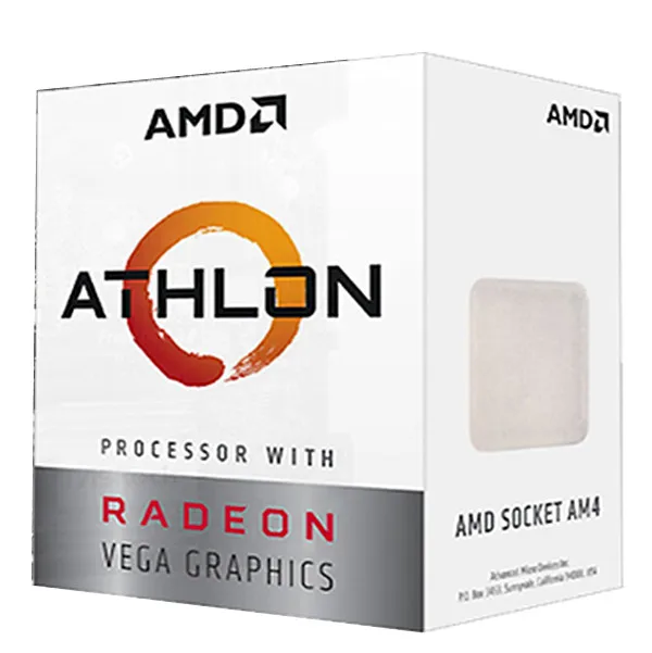 AMD Athlon PRO 200GE двухъядерный 3,2 ГГц L3 = 4 м 35 ватт Socket AM4 Radeon Vega 3