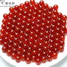 Новые поступления натуральный нефрит карго бусины Круглые бусины 4 мм-14 мм Myanmar подлинный ледяное масло Агат красные бусины ювелирные изделия 20 шт