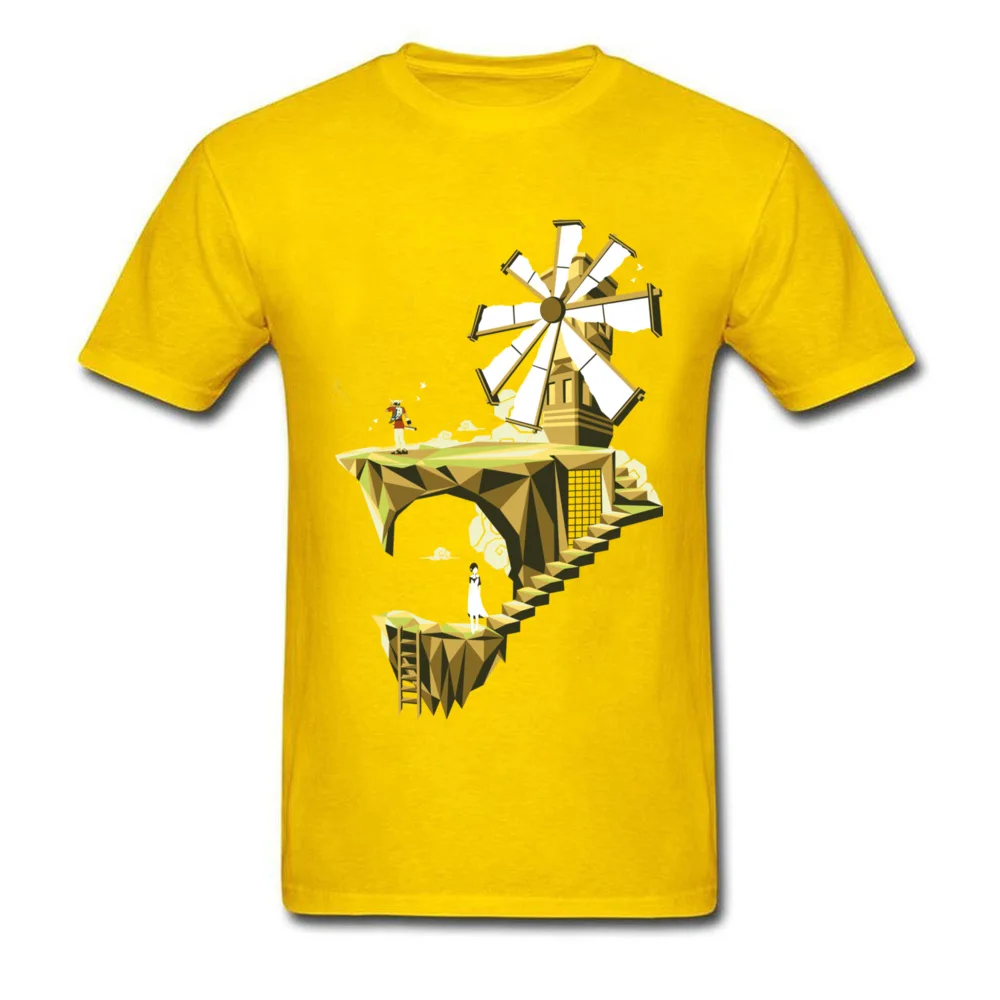 ICO - You were there Oversized Casual Tops Tees Crewneck Cotton Fabric Short Sleeve T Shirt for Adult Tee Shirts Summer/Autumn ICO - You were there yellow