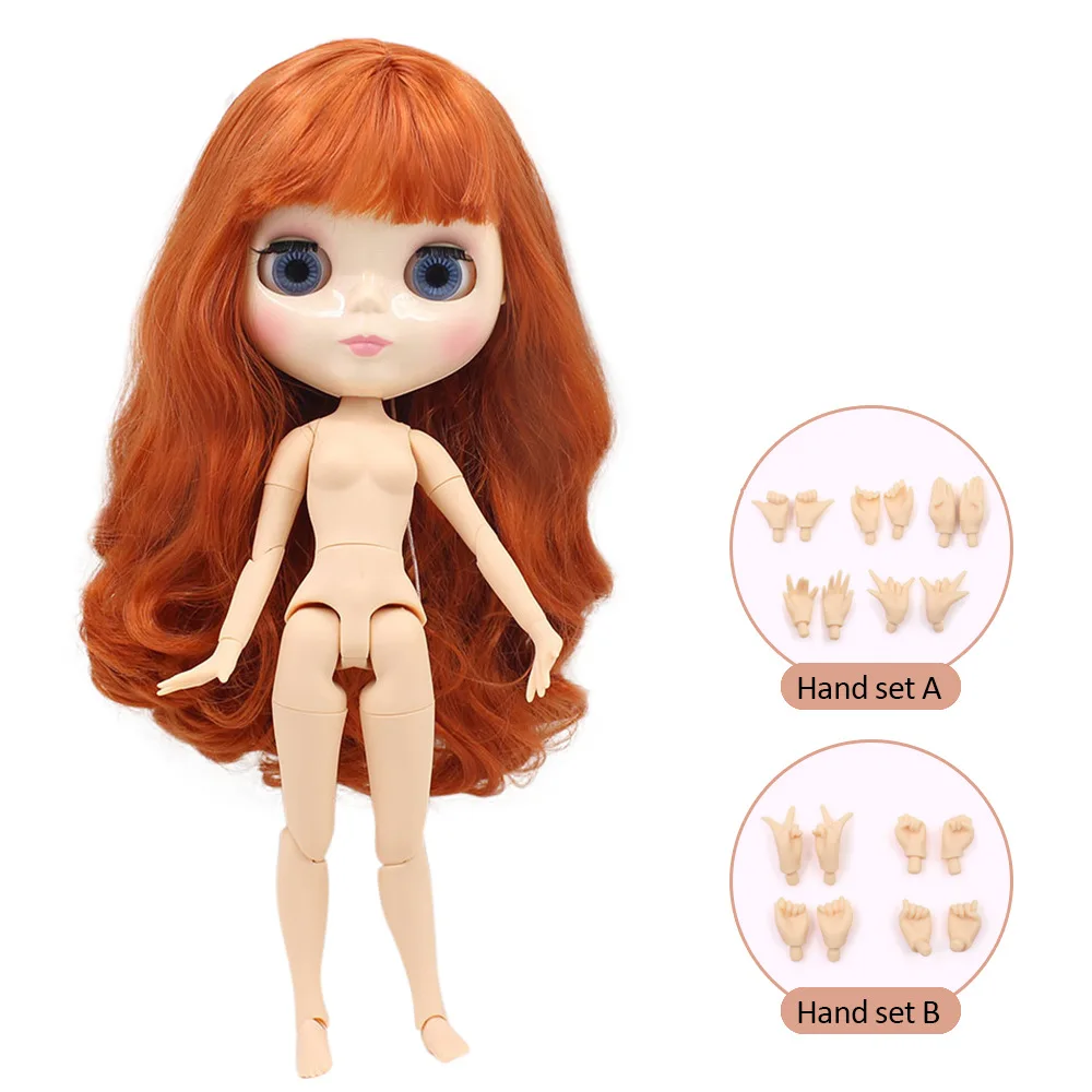 ICY Fortune Days blyth кукла Обнаженная нормальное и общее тело с ручным набором AB в подарок BJD Модная Кукла игрушки для девочек - Цвет: 230BL1207-J