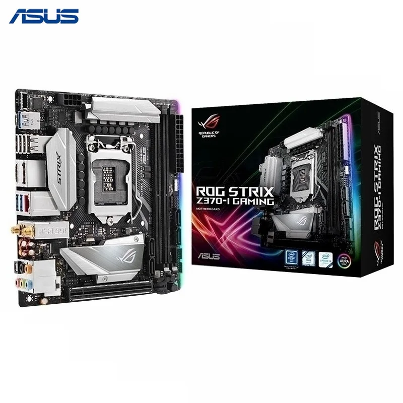 

Asus ROG STRIX Z370-I GAMING Desktop Motherboard LGA 1151 Socket game main board LED Dual M.2 Mainboard