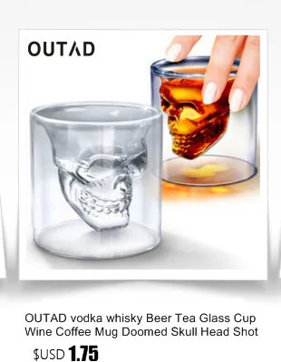 Прозрачный мини-голова стеклянный Кубок для виски чашка виски винный бар и стакан идеально подходит для пива или других напитков