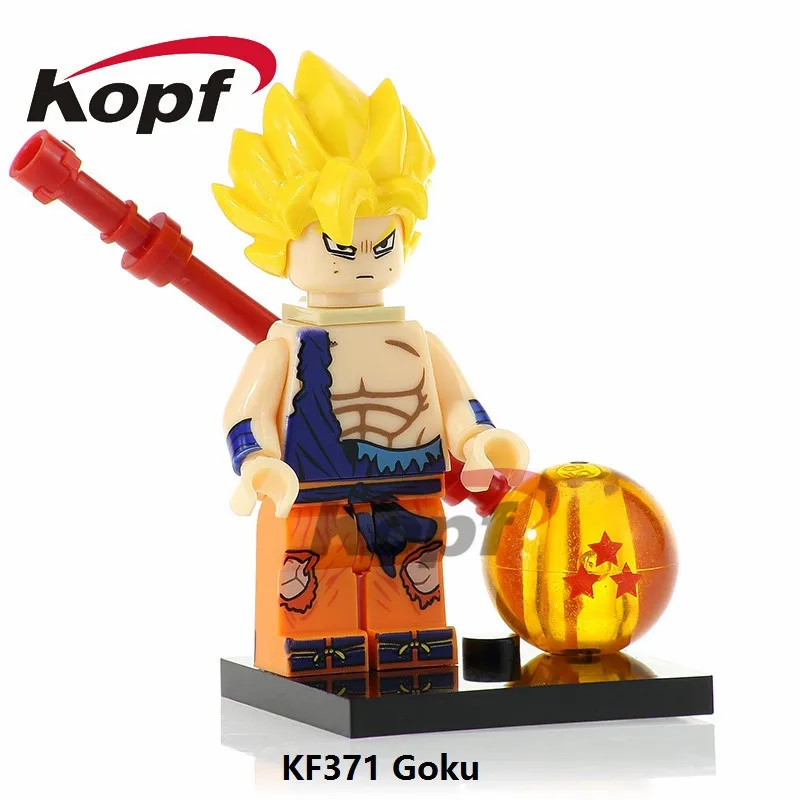 

KF371 Dragon Ball Z Figures Goku Tien Shin Han Bardock Perfect Cell Gohan Bricks Christmas Building Blocks Children Gift Toys