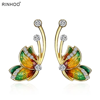 

Manufacturers selling hanging butterfly earrings two wear fashion temperament Korean earrings fine jewelry for women