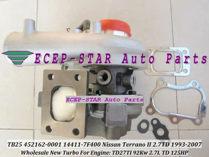 Турбокомпрессор TB25 452162-0001 14411-7F400 452162 для NISSAN Terrano II 1993-07 Maverick 1997-99 TD27TI л л.с. |