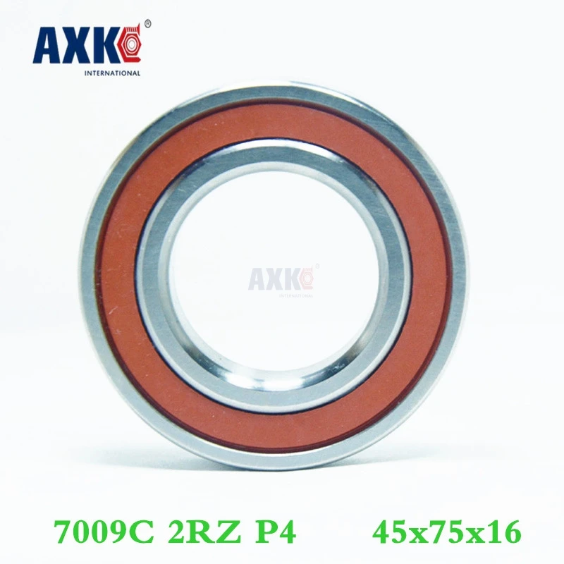 Axk 7009 7009c 2rz P4 45x75x16 герметичные Угловые контактные подшипники скорость шпинделя с