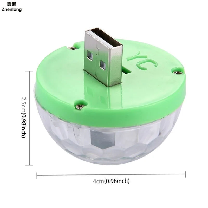 Миниатюрный светодиодный светильник для вечерние с USB портативный хрустальный