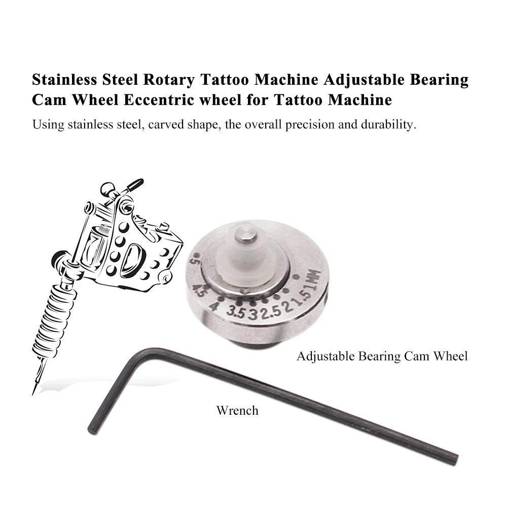 Abody Stainless Steel Rotary Tattoo Machine Adjustable Bearing Cam