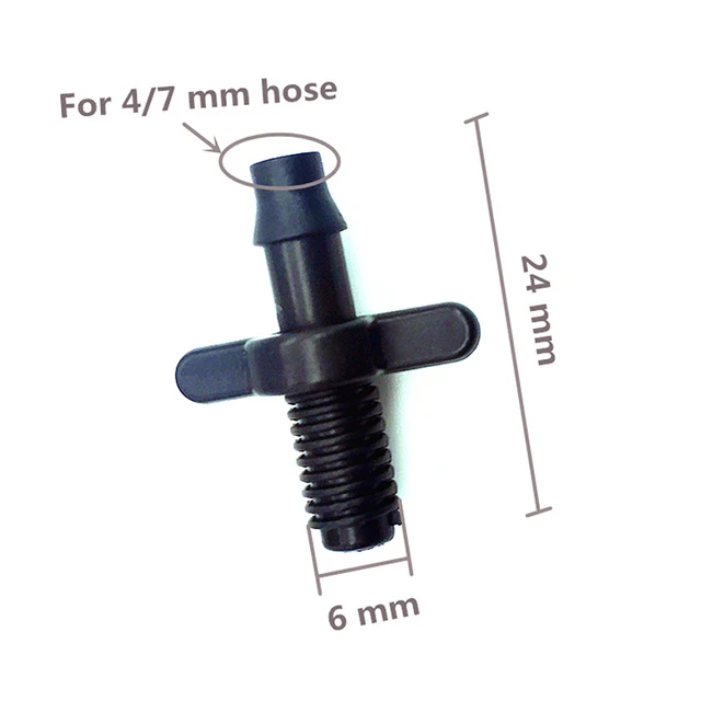 1/4 "Szögesdarab Egyenes Csatlakozó Menetes Kerti Tömlőszerelvényekkel Agricultura Öntöző Csőcsatlakozók 50 Db - Image 3