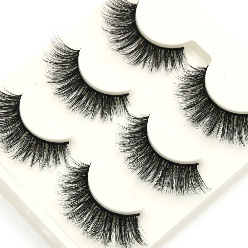 

YOKPN D-15 Handmade Cotton Thread False Eyelashes Winged cross Natural Long False Eyelashes Makeup Thick 3D Stereo Eye Lashes