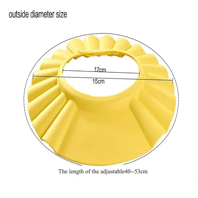 Регулируемая детская шляпа младенцы, малыши, дети шампунь для ванны душа мягкая Кепка шляпа мыть волосы водонепроницаемые защитные крышки