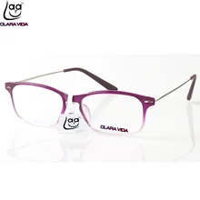 = Clara Vida = оправа ручной работы Фиолетовый градиентный сплав дужки заклепки дизайн с очками чехол+ 1,0+ 1,5+ 2,0+ 2,5+ 3,0+ 3,5+ 4,0