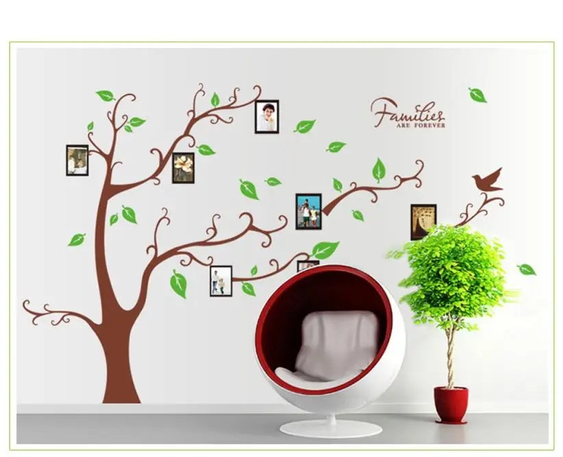 Home Decor 3D DIY Photo Tree PVC Wall Decals Adhesive Wall Stickers Mural Art Home Decor wall sticker Home Deco mirror AU6 Home Decor 3D DIY Photo Tree PVC Wall Decals Adhesive Wall Stickers Mural Art Home Decor wall sticker Home Deco mirror AU6