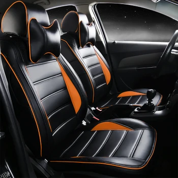 

2016 new pu leather cushions set for volkswagen tiguan touareg jetta bora free shipping car seat covers 4 seasons accessories