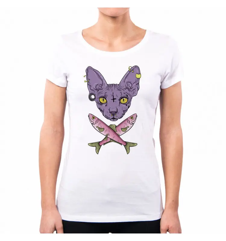 T-SHIRT PUSSY LICKER CAT GATTO SPHYNX HIP HOP RAP URBAN SA0033A PACDESIGN | Мужская одежда