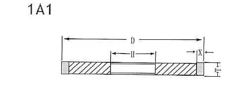 1A1 grinding wheel shape