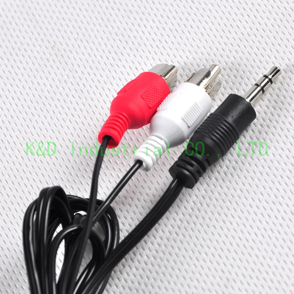 1pc  3.5mm  RCA 1.5M  ڵ  ׷  ̺  TV 