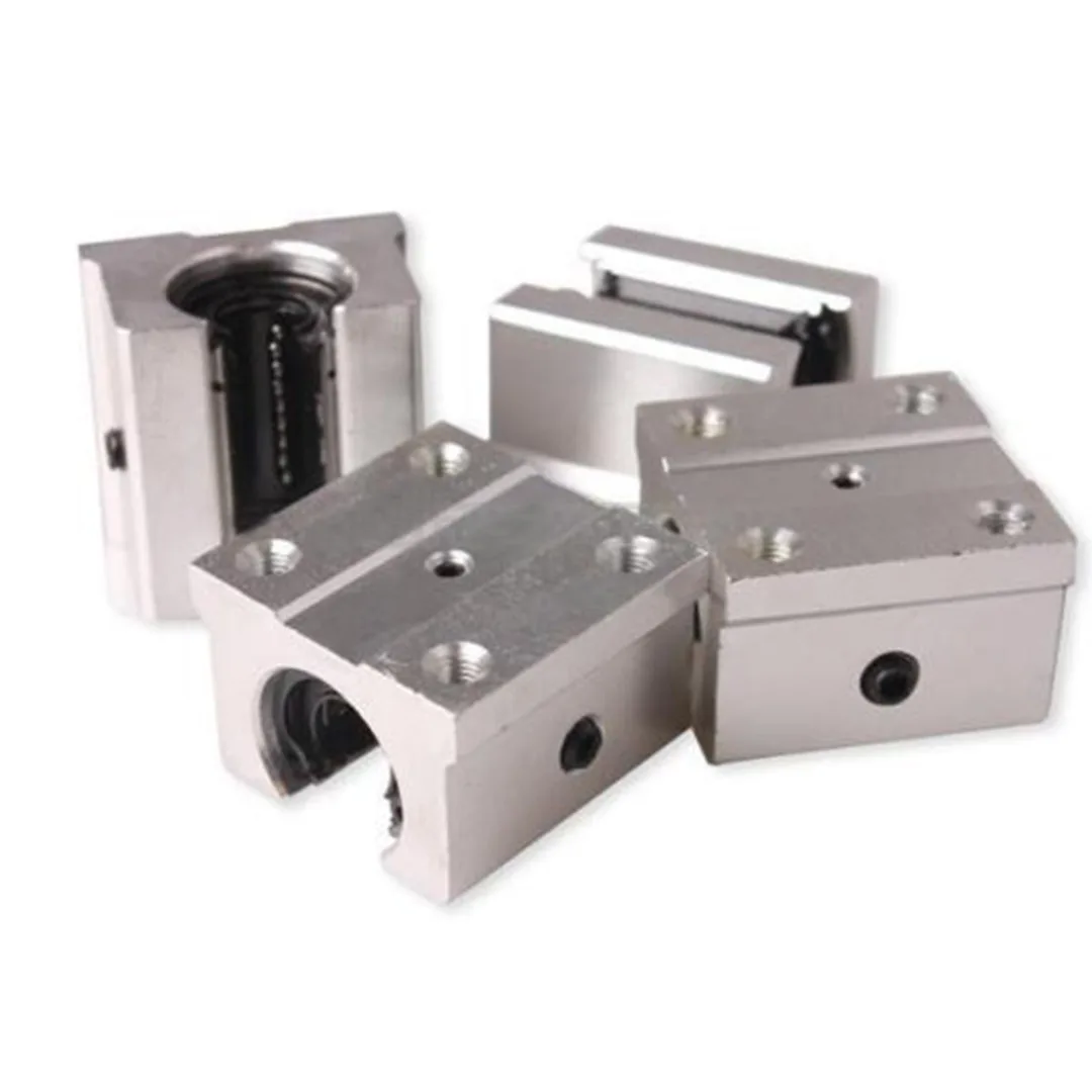 

4pcs New SBR16UU Linear Motion Bearings 16mm Aluminum Open Linear Router Bearing Shaft Block