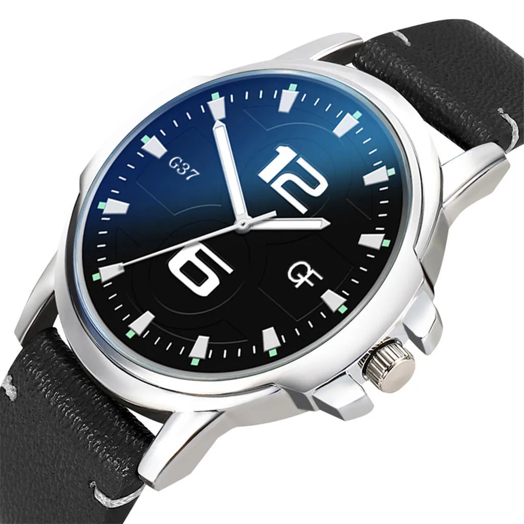 Watches men's fashion watch Date Leather strap Quartz Blu-ray man watches 2019 brand Montre homme men wrist watch business hotM4 Watches men's fashion watch Date Leather strap Quartz Blu-ray man watches 2019 brand Montre homme men wrist watch business hotM4