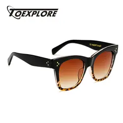 TOEXPLORE кошачий глаз Для женщин солнцезащитные очки Для мужчин Брендовая Дизайнерская обувь очки бабочка ретро роскошные солнцезащитные