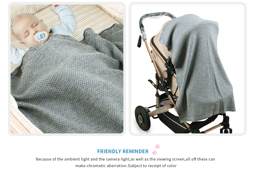 Детское одеяло однотонные вязаные новорожденных пеленка для новорожденных пеленка одеяла Infantil для мальчиков и девочек белье для коляски